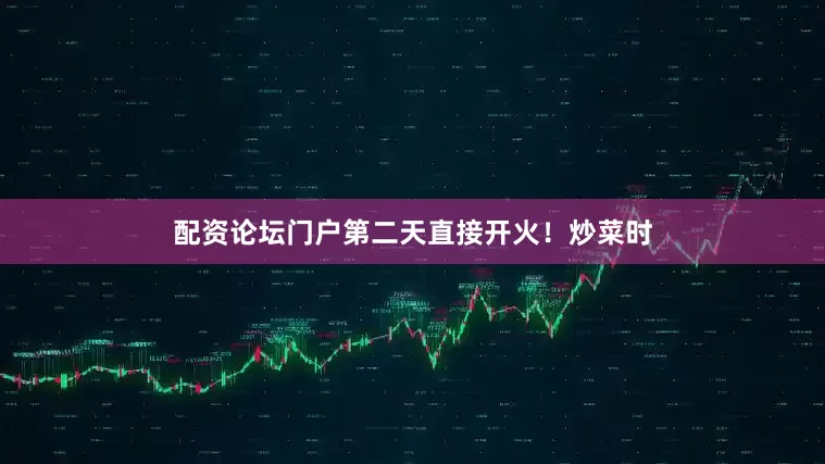 配资论坛门户第二天直接开火！炒菜时